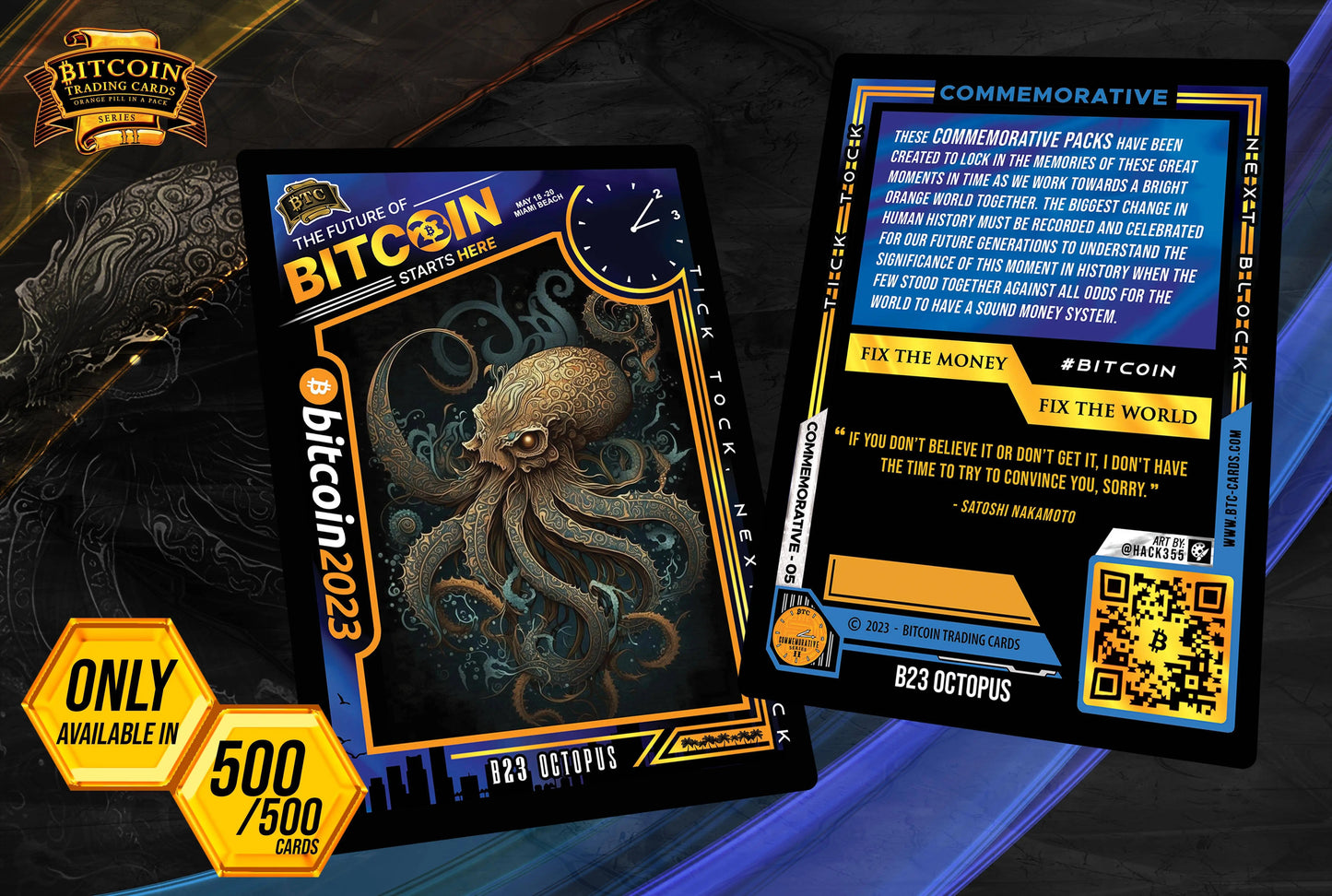 Bitcoin 2023 Commemorative Booster Packs - Only 2,100 Packs - BTCTC
