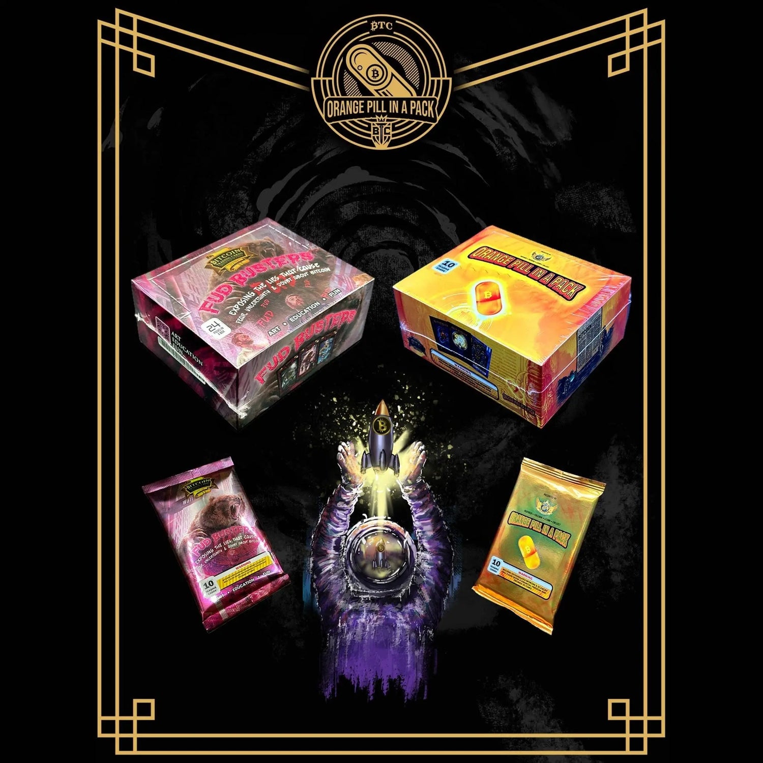 Orange Pill in a Pack Collection BTCTC