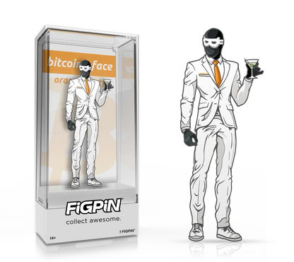 FiGPiN Satoshi Nakamoto - Bitcoin - LE 300 PCS - Orange Party Edition FIGPIN