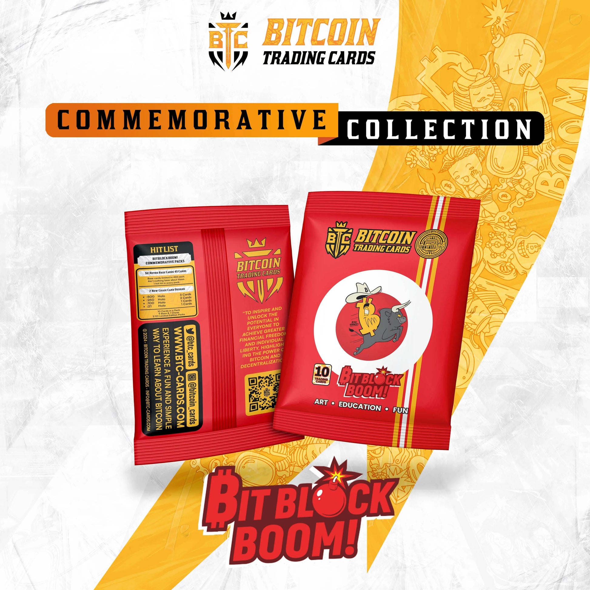 BitBlockBoom! 2024 LE Commemorative Booster Packs - LE 2,121 Packs - BTCTC
