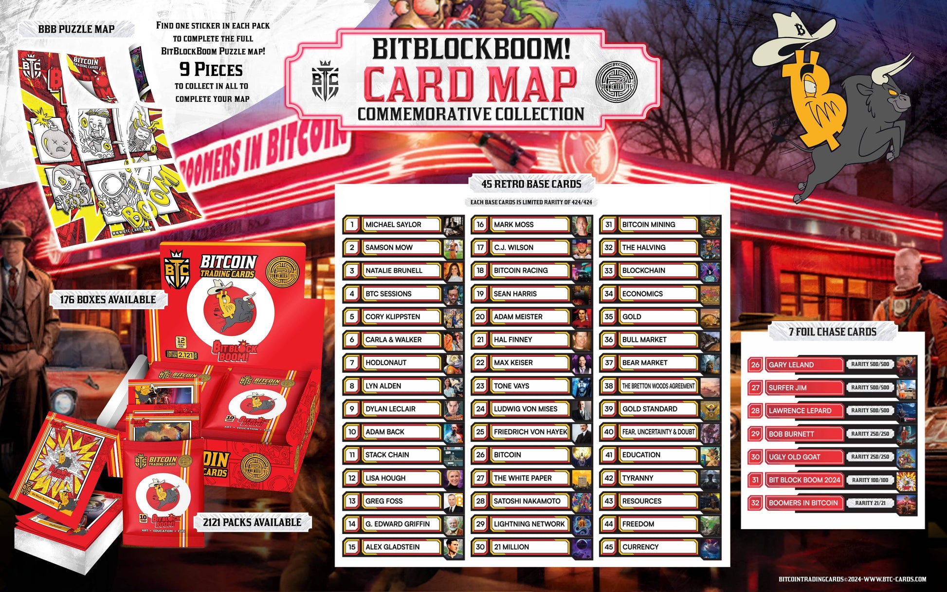 BitBlockBoom! 2024 LE Commemorative Booster Packs - Bitcoin Freedom Art