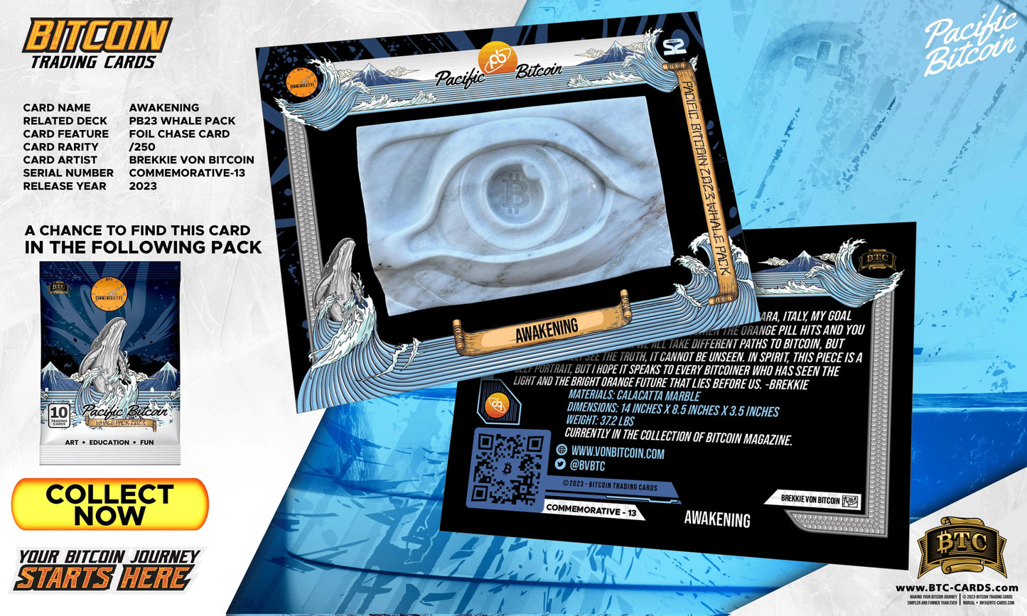 Pacific Bitcoin 2023 Whale Box - 12 packs in a Box - Bitcoin Freedom Art