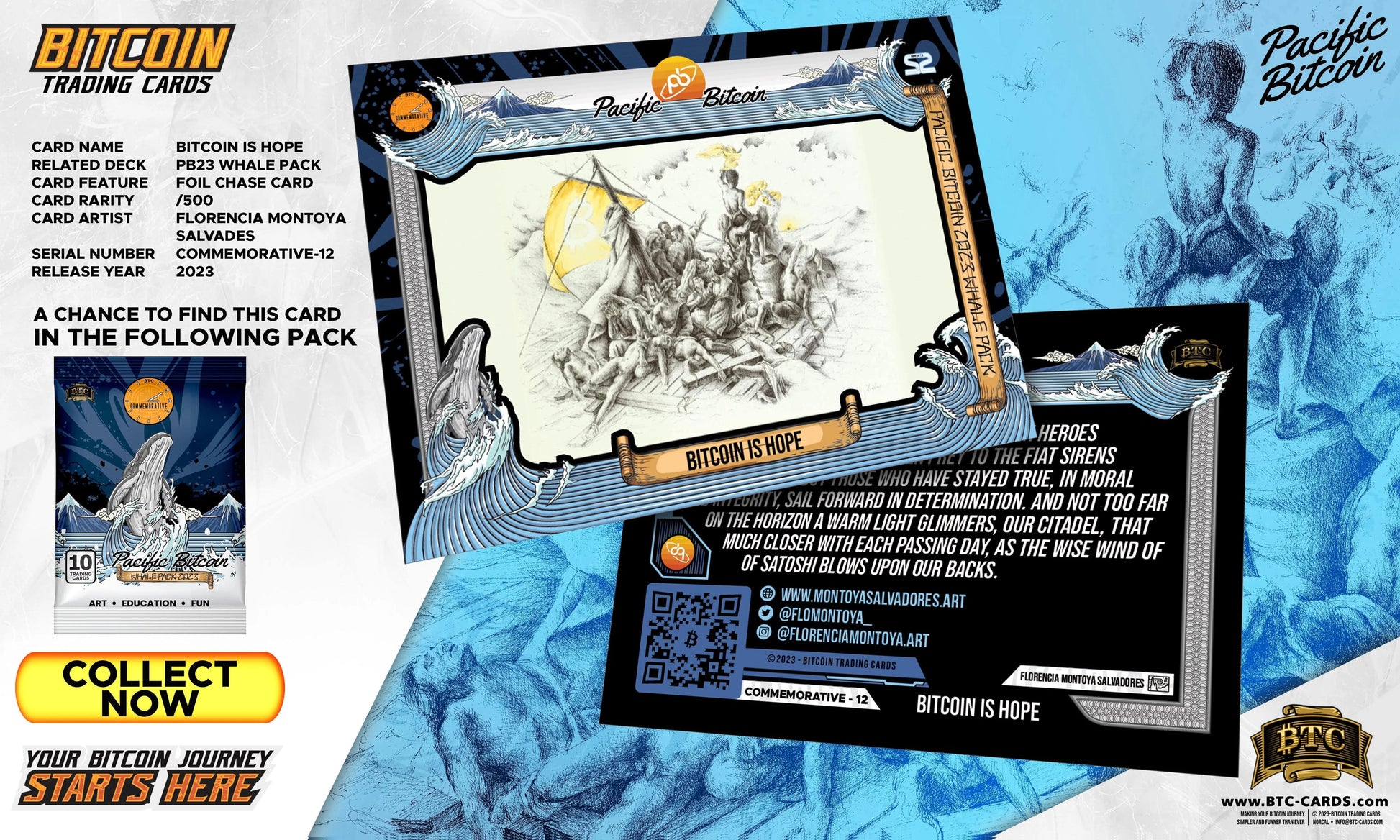 Pacific Bitcoin 2023 Whale Booster Packs - Bitcoin freedom Art