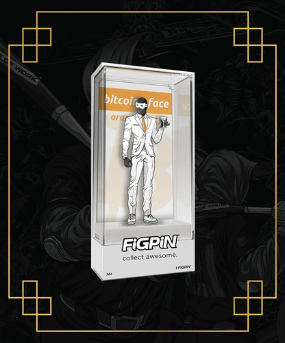 FiGPiN Satoshi Nakamoto - Bitcoin - LE 300 PCS - Orange Party Edition FIGPIN