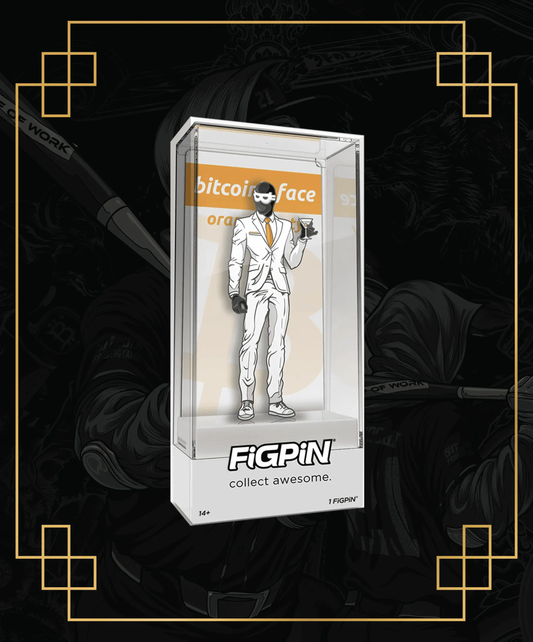 FiGPiN Satoshi Nakamoto - Bitcoin - LE 300 PCS - Orange Party Edition FIGPIN