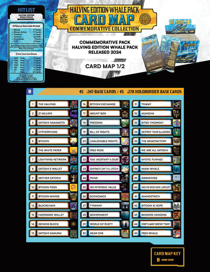 Halving Edition Whale Packs - Released Only once every 4 years Bitcoin Trading Cards