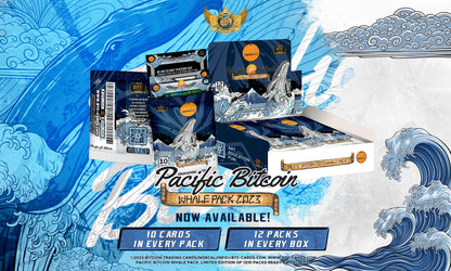 Pacific Bitcoin 2023 Whale Box - 12 packs in a Box - Bitcoin Freedom Art