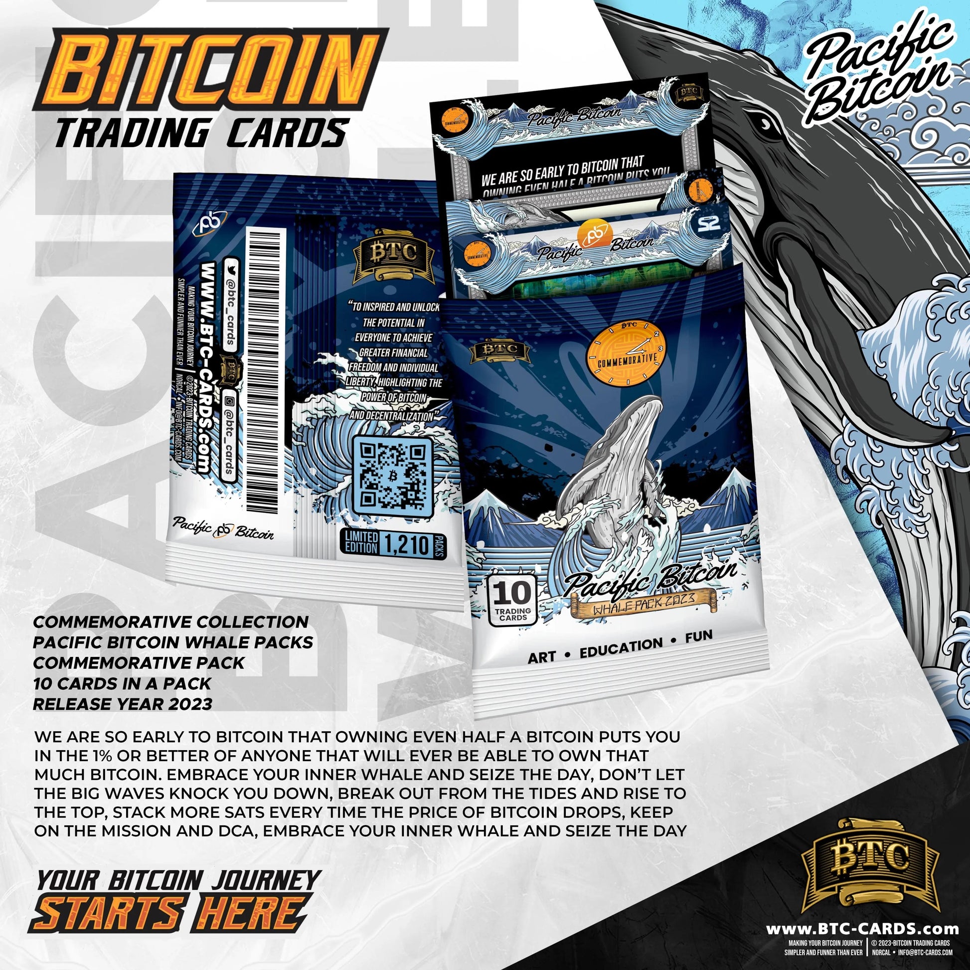 Pacific Bitcoin 2023 Whale Box - 12 packs in a Box - Limited Edition 1210 packs - BTCTC
