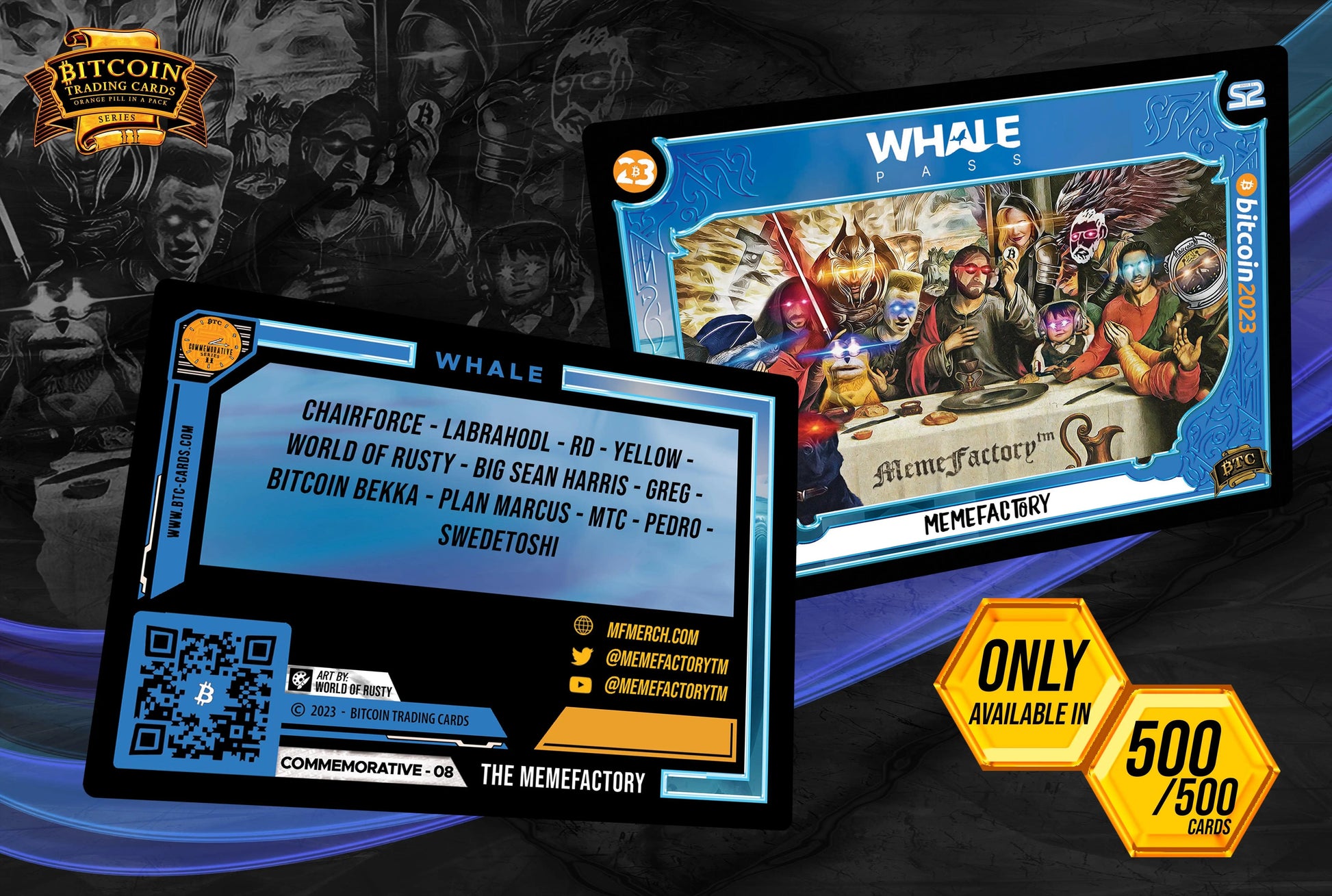 Bitcoin 2023 Commemorative Whale Booster Packs - Only 1,210 Packs - BTCTC