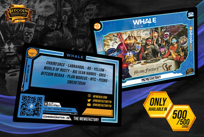 Bitcoin 2023 Commemorative Whale Booster Packs - Only 1,210 Packs - BTCTC