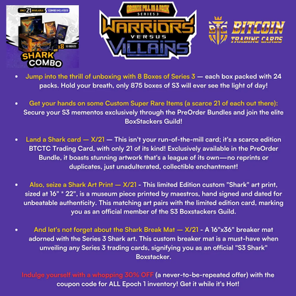 OPP - Series 3 Shark Bundle Bitcoin Trading Cards