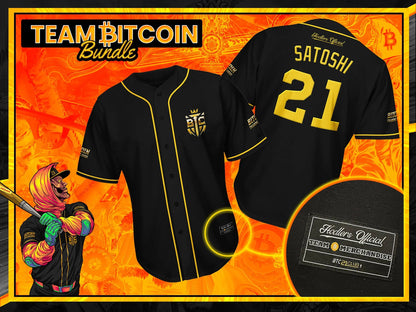 LE Jersey + Card - 21 Club Team BTC w/ Hodlers Official & BTCPINS Merch Combo Bitcoin Trading Cards