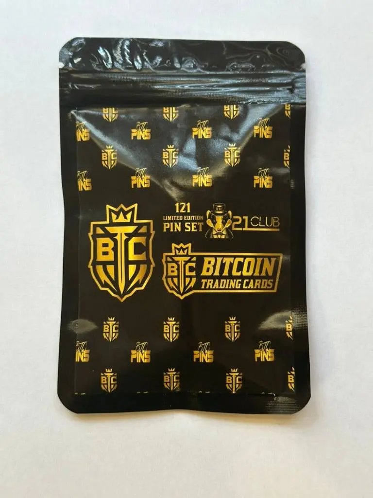 21 Club BTC Pin Set - Limited Edition :121 Produced - BTCTC